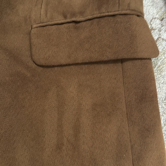 Ralph Lauren (Chaps) Brown Faux Suede Two Button Sport Jacket - Picture 7 of 12